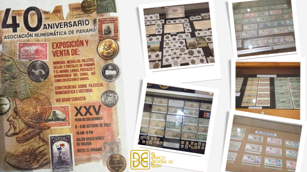 Imagen relacionada con la noticia :Exhibición de muestra numismática cubana en Feria de Colecciones en Panamá